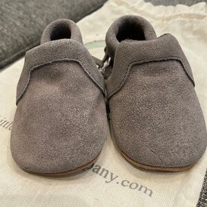 Little Love Bug Company Gray Moccasins